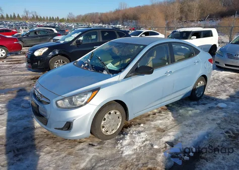 2012 Hyundai Accent Gls from USA, damaged, VIN KMHCT4AE1CU100171